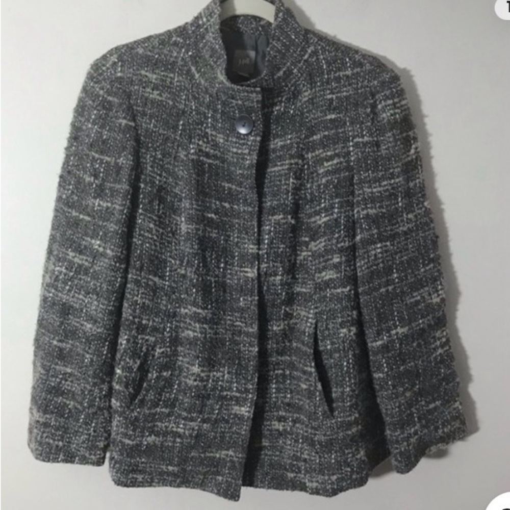 J. Jill Women's Gray Tweed Jacket
